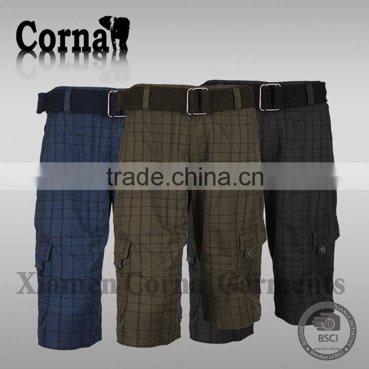 New fashion 100% polyester worsted cool design short pants with great price
