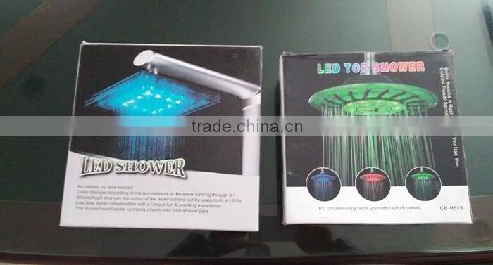 ABS PLASTIC LED SHOWER HEAD,LED TOP SHOWER