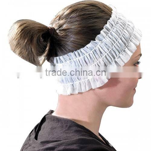 Disposable non woven spa headbands for women