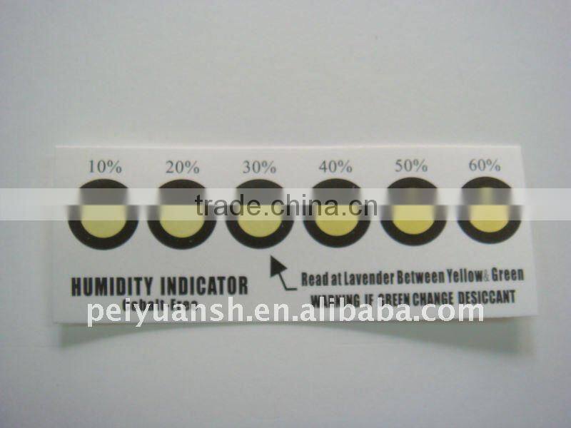three-dots humidity indicator sheet