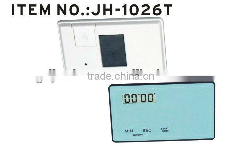 Card type countdown timer calculagraph