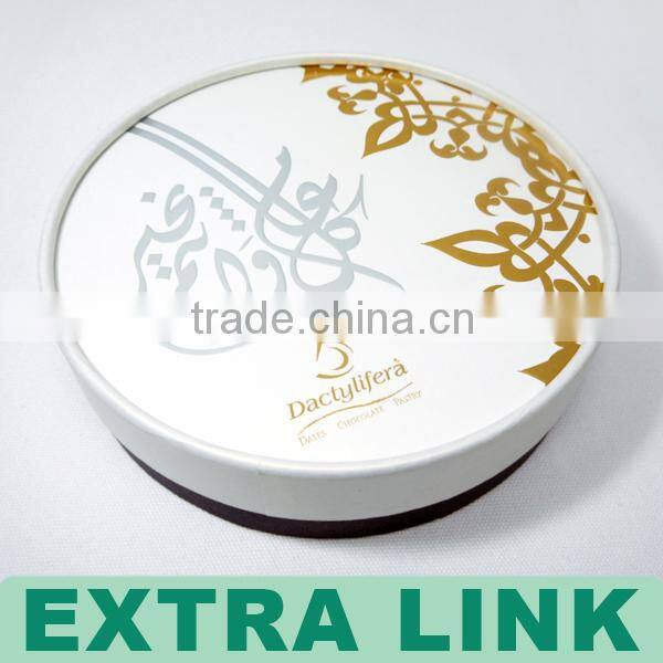 Fashion design embossing stamping logo customized Carboard cylinder round gift box