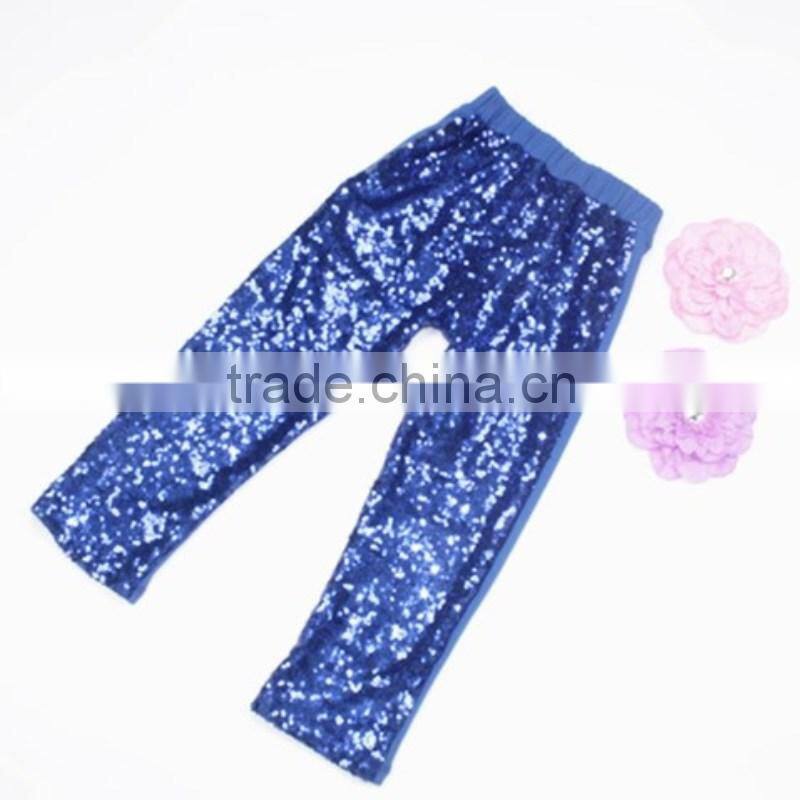 Wholesale boutique baby sequin pants multi-color shiny pants sequin pants for kids girls