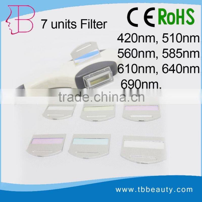 Replaceable filter diode laser for hair removal