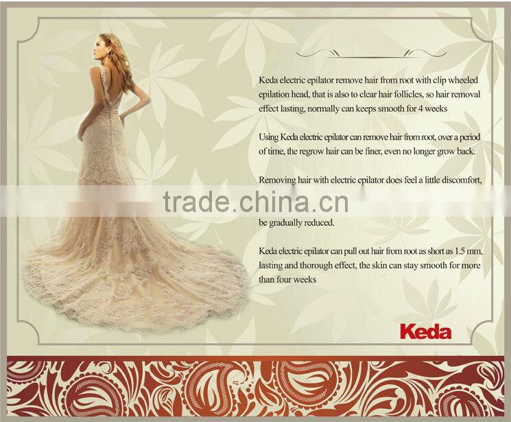 Electrical Rechargeable 2 Heads Ladies Epilator Shaver