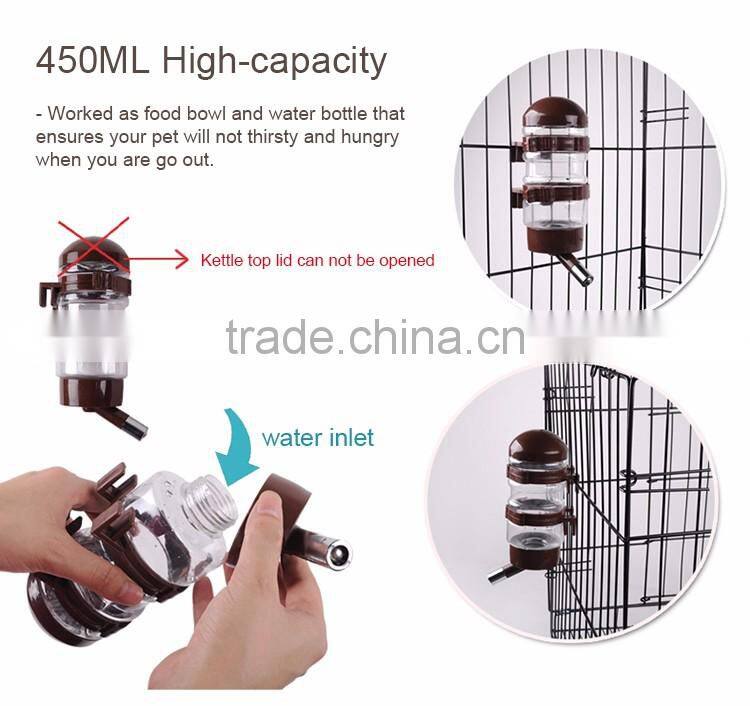 2016 new trendy products wholesale plastic automatic pet feeder double pet bowl 600ml joyshaker pet water bottles