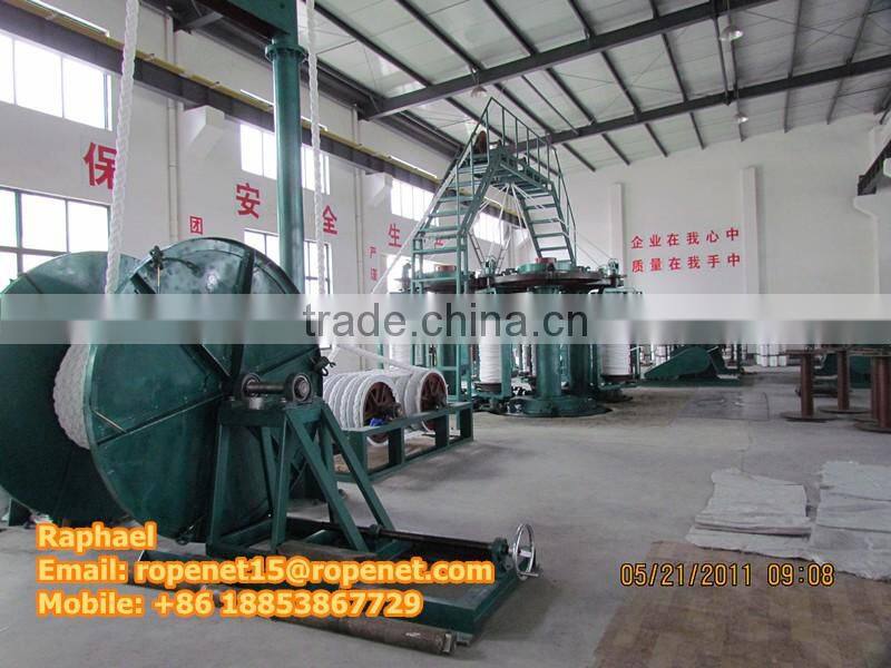 braided hawser rope machine/hawser machine for making rope of multifilament,nylon,dyneema: https://youtu.be/flTrF7Bg4NY