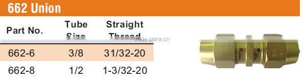 662 Union, D.O.T. Air Brake Fitting For Rubber Tube,Control valve