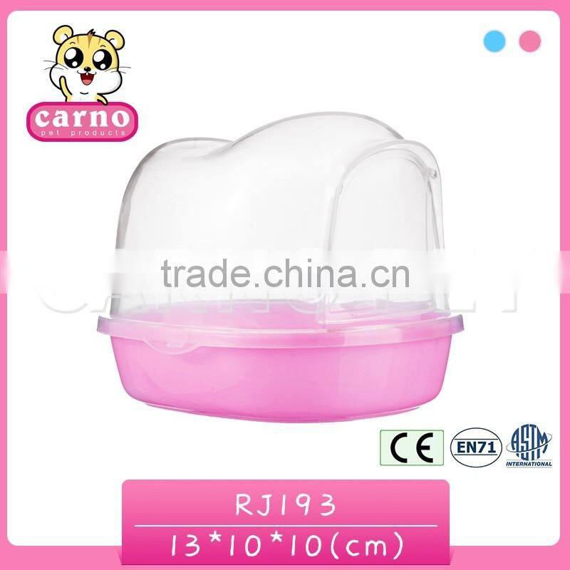 new design hamster products Portable colorful plastic bathroom for hamster