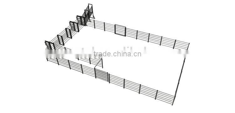 90 head steel cattle yard with headbail and loading ramp