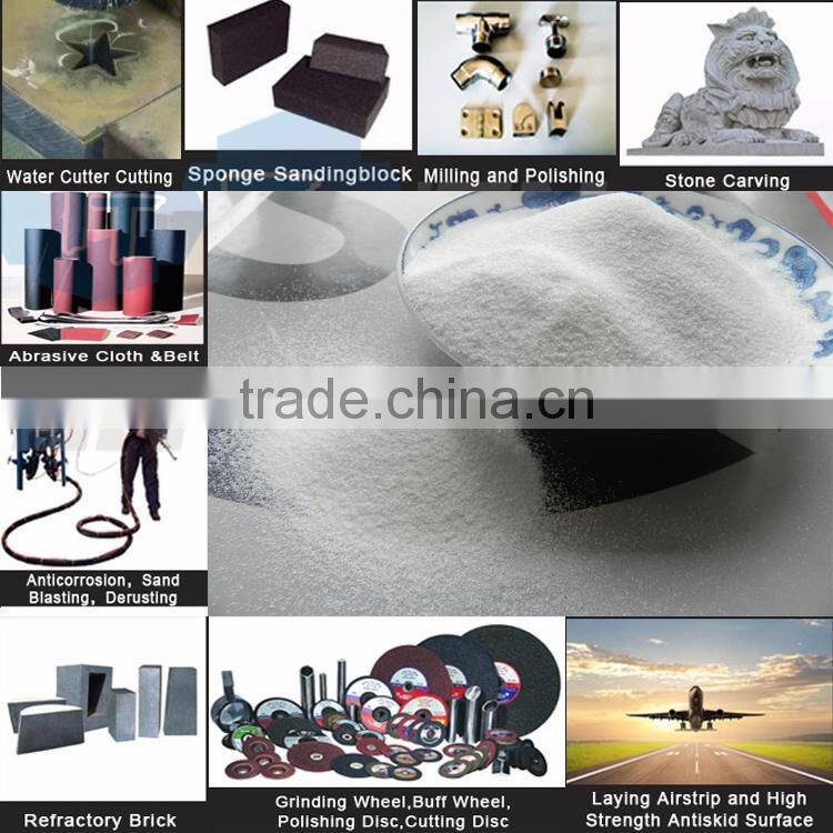 High quality manufacturer sandblasting media white fused fused alumina for sale