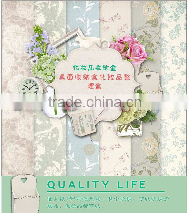 desktop cosmetic storage case/ Home Category storage box cosmetic Desktop-white