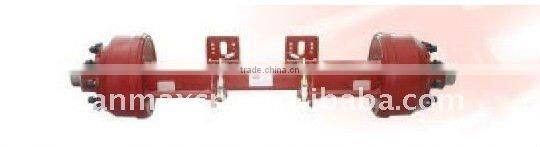 20' container skeletal semi trailer