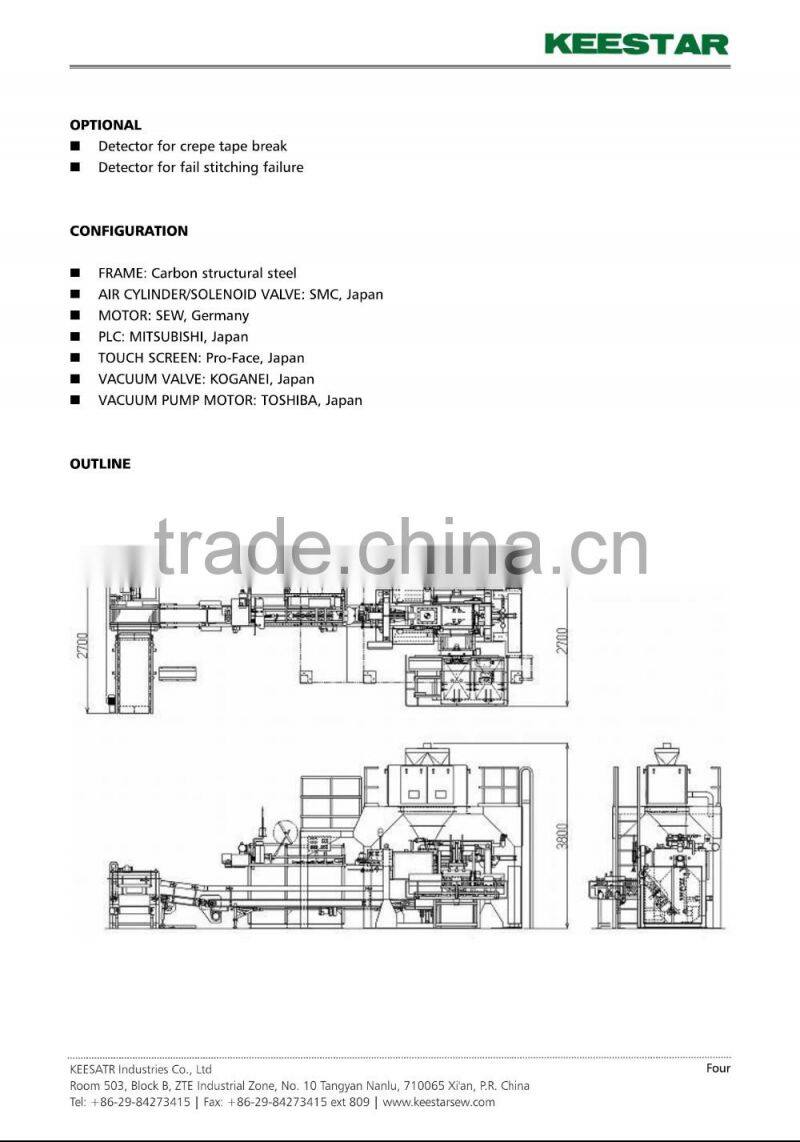 keestar 3CM-P automatic rice/sugar/salt bagging machine
