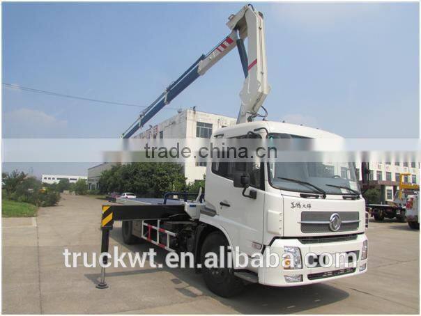 Dongfeng new 5 tons kunckle crane mounted towing wrecker