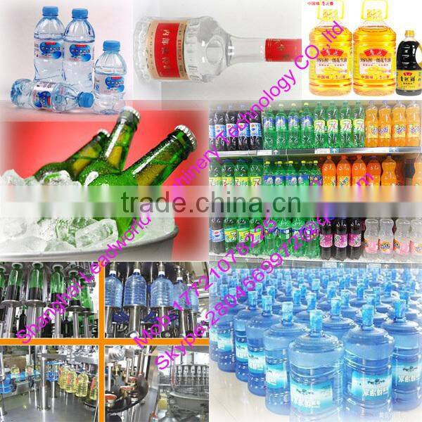 professional and high efficiency PET bottle water washing filling and capping machine