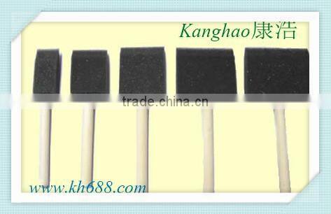 wood handle sponge brush,children using sponge brush,handdrawing brush,sponge painting pen