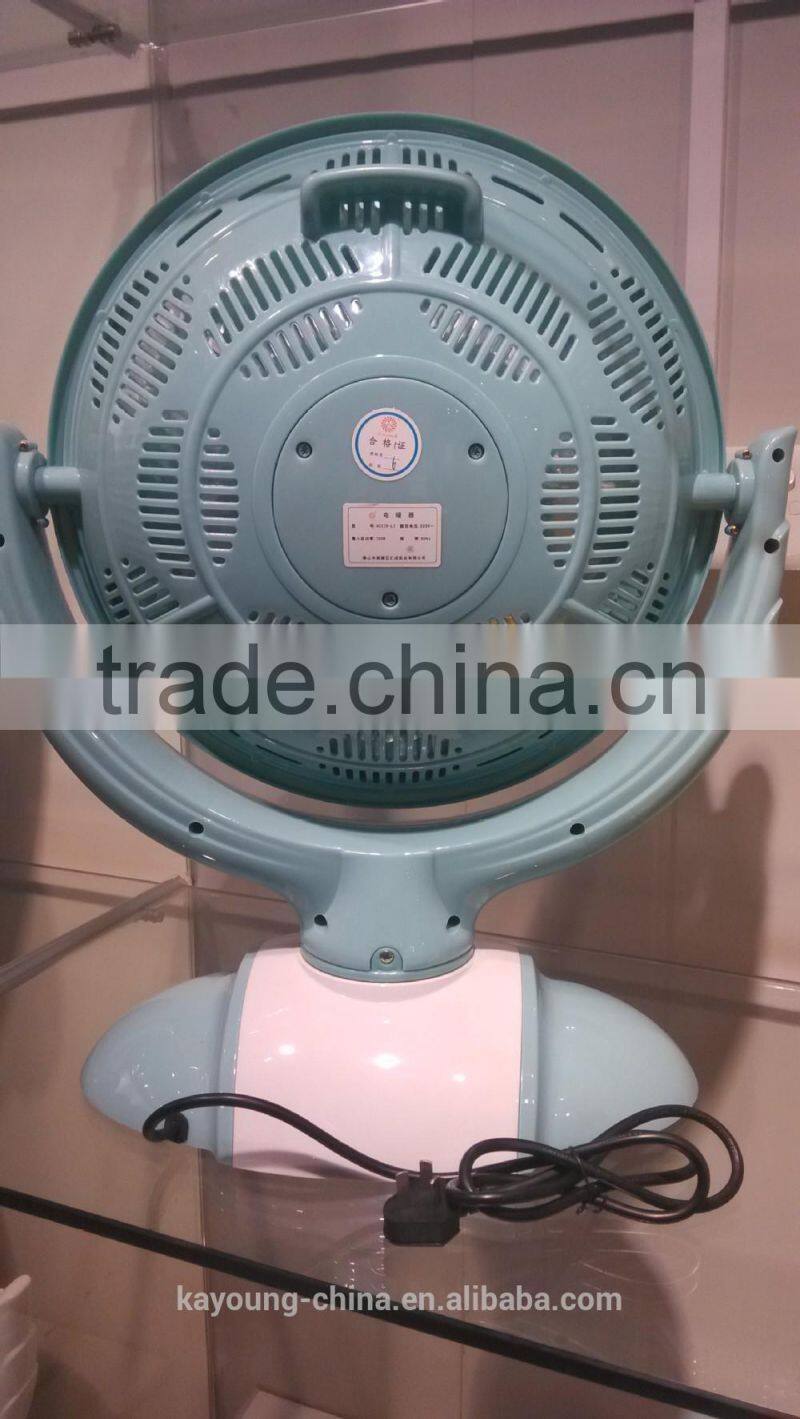 2015 new design electric heater fan with wide angle oscillation