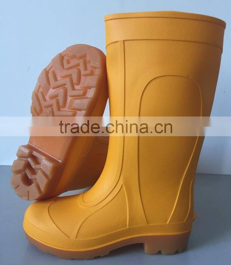 yellow safety rain boots for men
