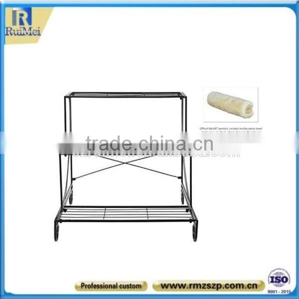 3-Tier Floor Standing Metal Flower Pot Display Holder