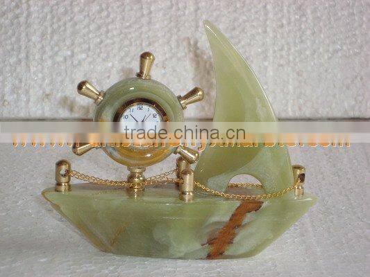Buy cheap Long Life New selling attractive style CLOCKS ONYX MARBLE HANDICRAFTS