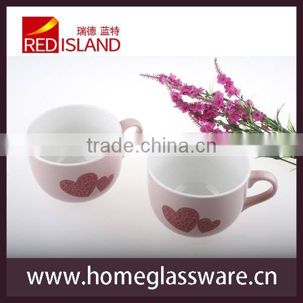 glass works supply short coffee mug ceramic mug