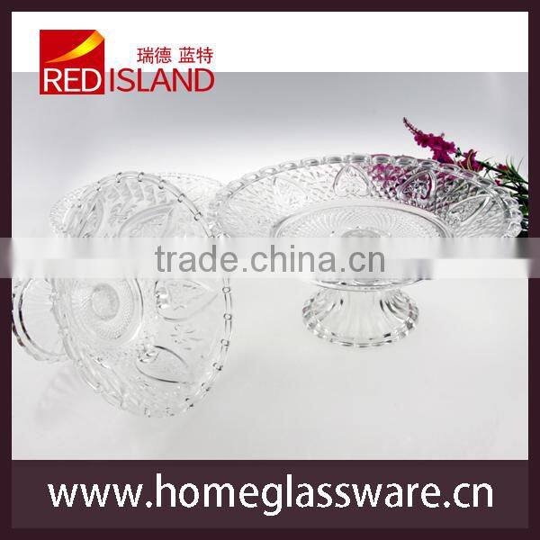 Footed Clear Glass Cake Stand Cake plate