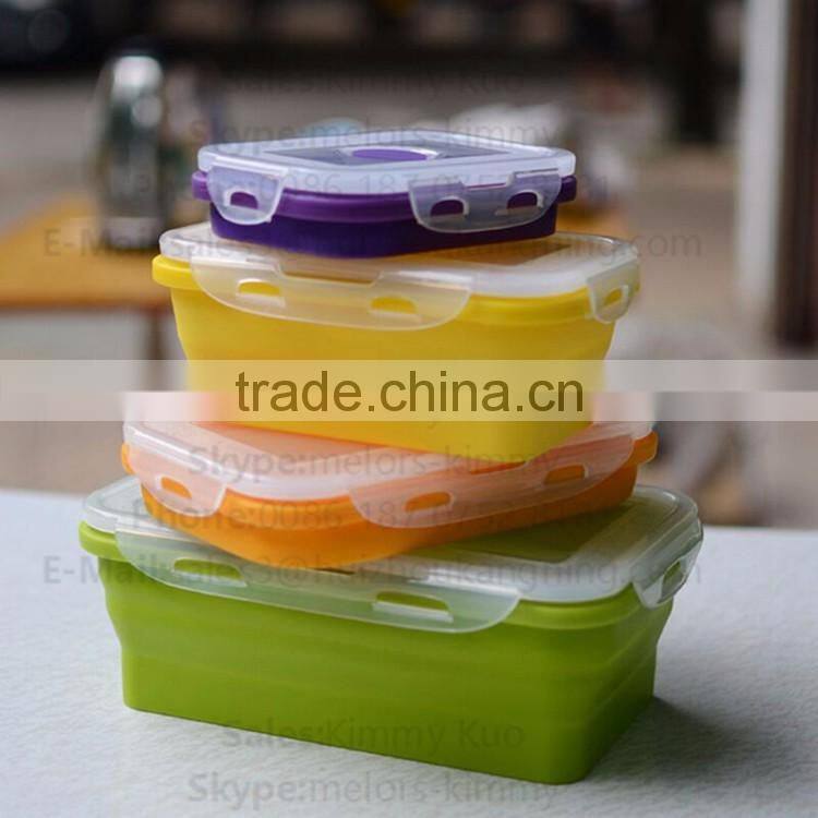 Wholesale food container /microwave safe silicone food container
