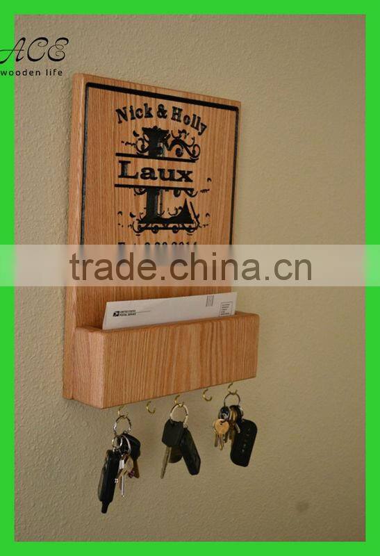Wooden mail organizer wooden key holder Wooden gifts