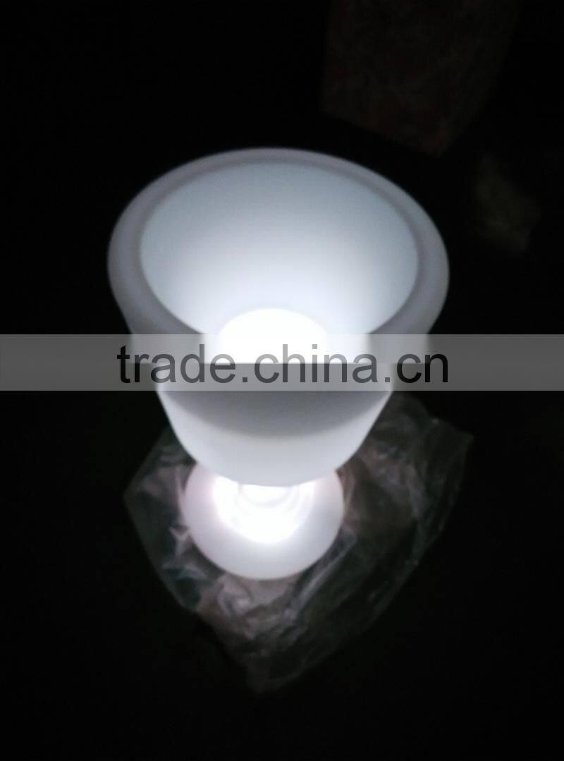 Rechargeable fashion wine cup shape Ice Bucket LED Bar Furniture / LED Light Wine Ice Buckets Indoor or Outdoor L120*W40*H40CM