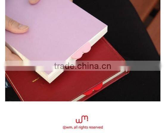 B003 Korea lovely soft fancy peach heart shaped custom bookmark