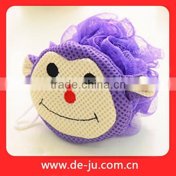 Bath Flower Colorful Animal Plastic Back Brush