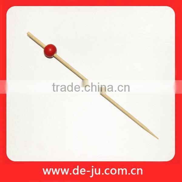 Picnic Blue Ball Skewer Bamboo Skewer With Decorations