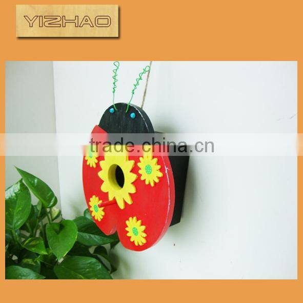 Outdoor Decorative Wooden Bird House Wholesale YZ-1201001