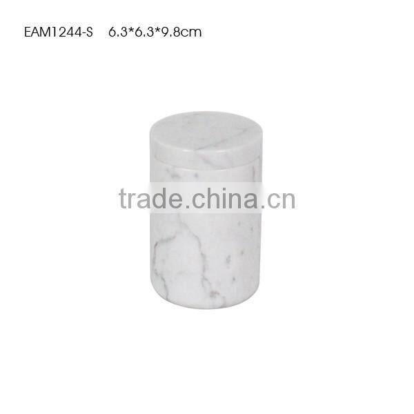 Marble homewares Stone candle jar stone canister for wholesale