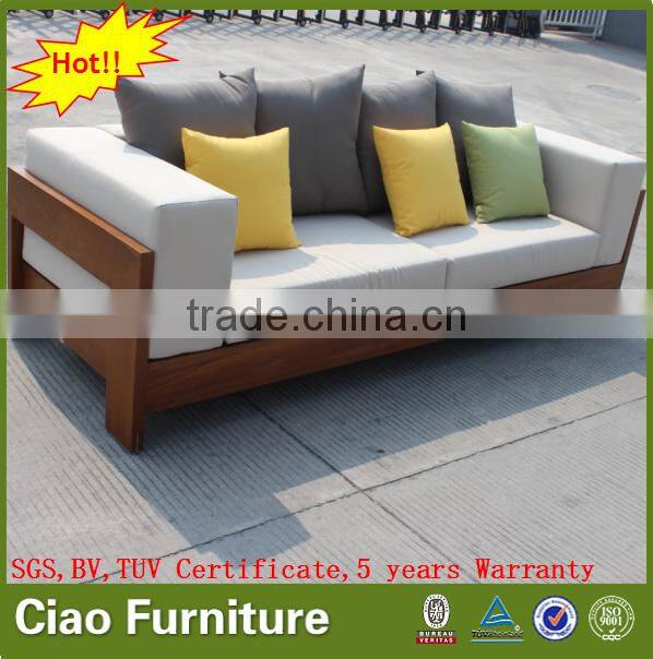 outdoor wooden furniture Teak wood sofa