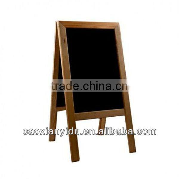A-Frame Double-Sided Easels Folding Two-side Wood Easel Advertising blackboard Promotion board