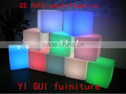 popular led furniture cube for sale/ led 40CM cube production in dongguang