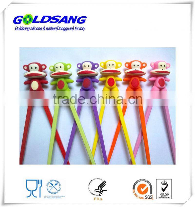 Colorful Various shape silicone chopstick helper/Children's favourite silicone chopstick head