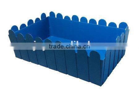 Pink picket fence container mini garden pot