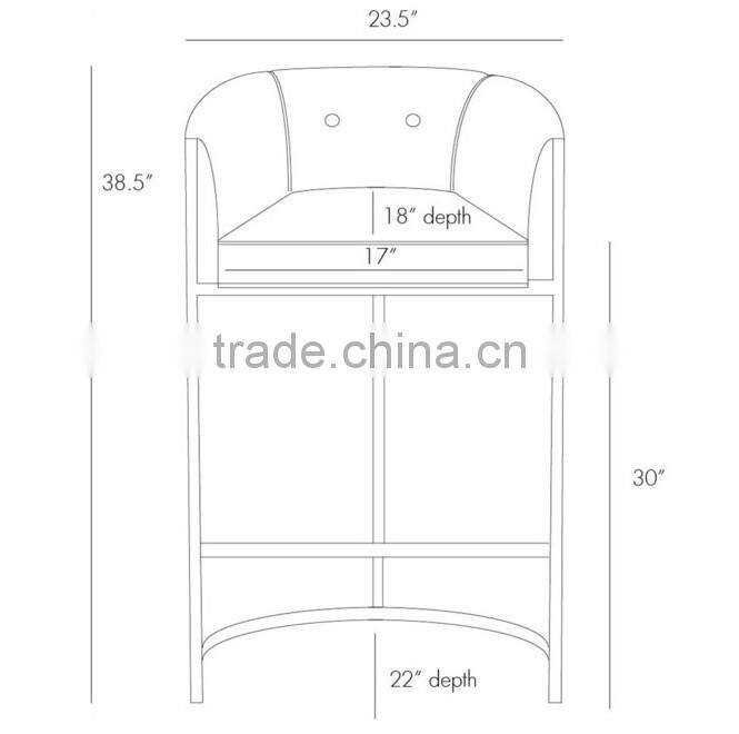 BC04 modern metal bar stool high counter chair