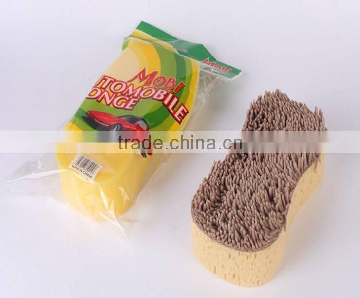 plush fibre sponges/ car washing sponge