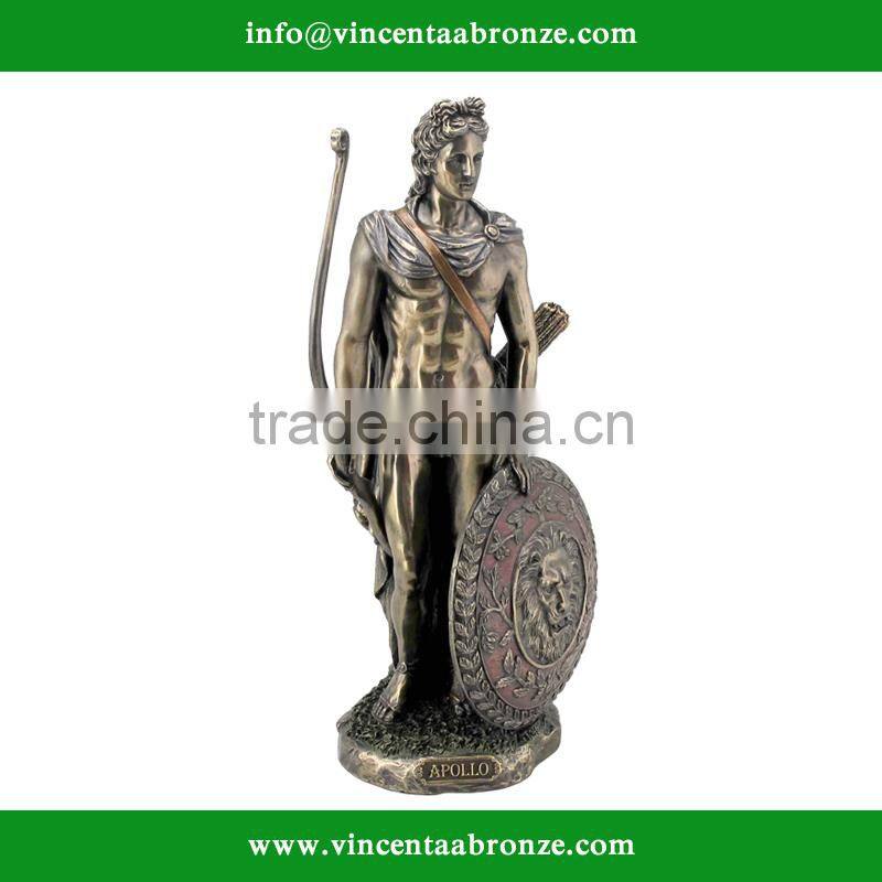 2016 hot sale home decor antique bronze warrior statue