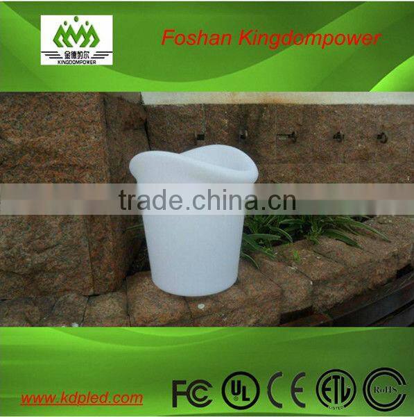 Home and garden decorative high quality shinning led plastic wedding planter