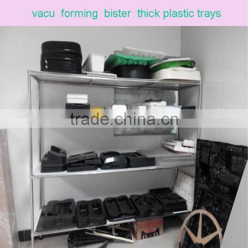 hot sale vacuum formed thick display plastic trays made by vacuum forming machine