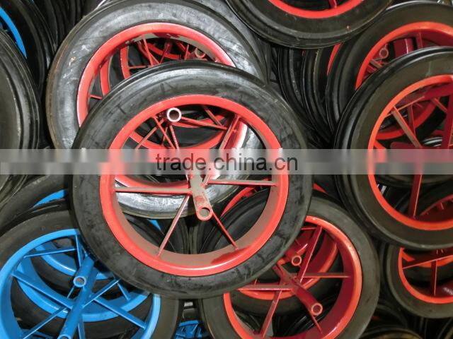 Good quality solid rubber wheel
