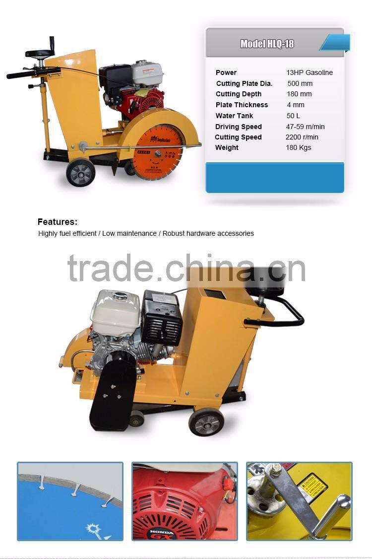 2015 Factory supply 13HP concrete gasoline engine Honda grass cutter/cutting machine