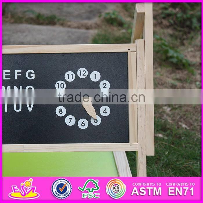 2016 new design double-sided children wooden adjustable drawing board W12B103