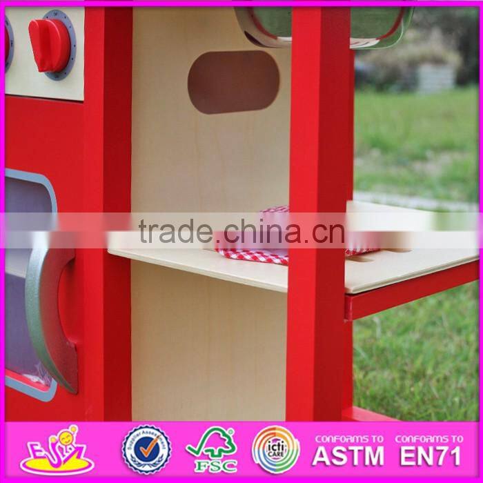 2016 Best sale pretend play wooden kitchen toys for toddlers W10C133