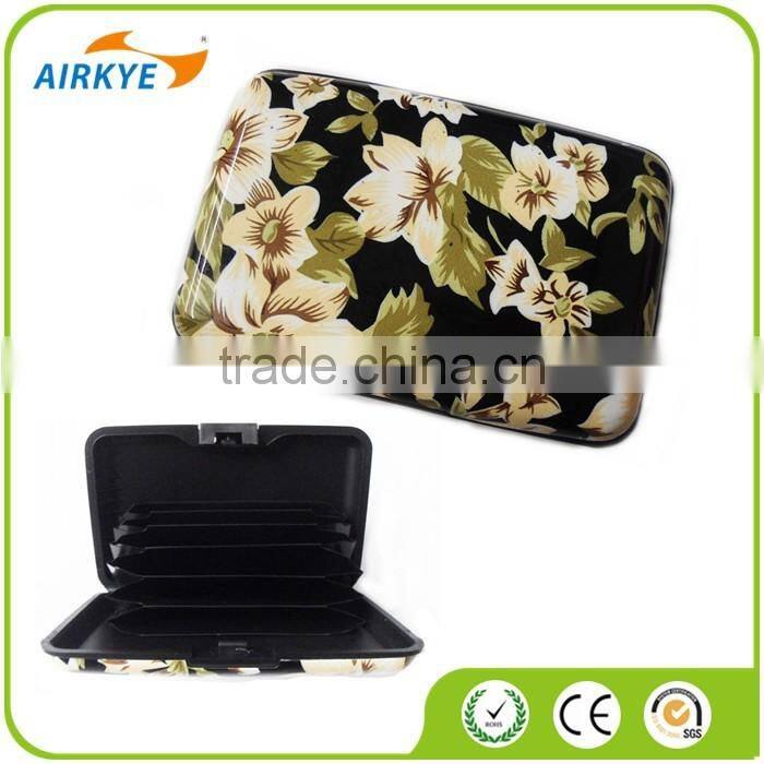 High quality RFID aluminum business credit card holder wallte